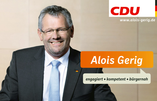 NZ Alois Gerig mit CDU Logo und Website