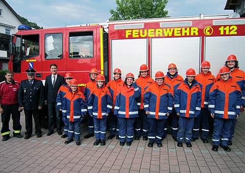 Schutzausruestung fuer Jugendfeuerwehr