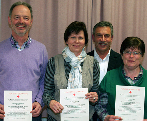 Scheidental ehrt Blutspender