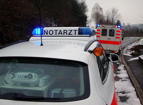 500 Notarzt im Schnee
