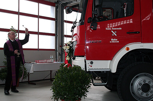 Segnung Feuerwehrauto