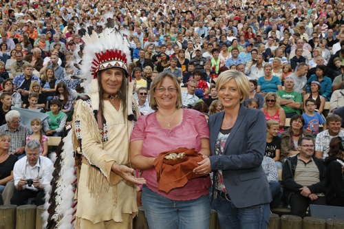 Jubilaeumsgast bei Winnetou