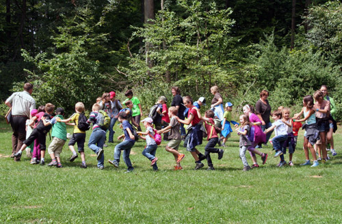 Waldolympiade ist alljaehrlich der Hit