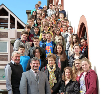 Schuelerempfang-mit-Buergermeister.jpg Schuelerempfang mit Buergermeister
