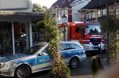 Sprung von Dach