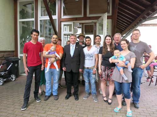 Ankunft Flüchtlinge Mörtelstein