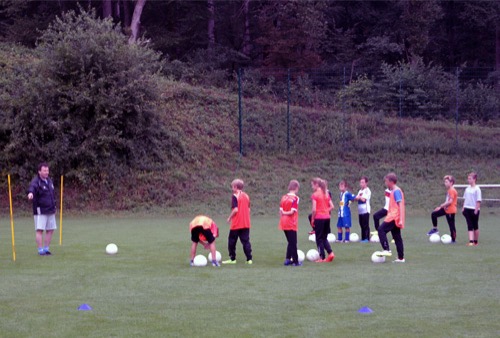 Fussballspass mit buergemeister