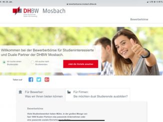 Online-Bewerberportal der DHBW Mosbach gestartet » NOKZEIT
