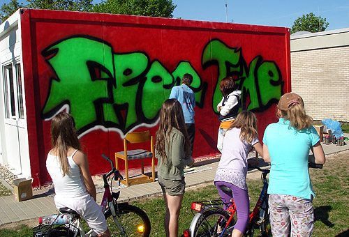 500 Jugendtreff Waldstadt wird bunt