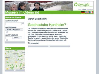 Screenshot Museenportal