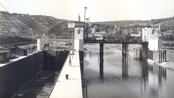 Gundelsheim schleuse fertig