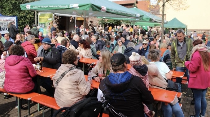 Bauernmarkt im goldenen Oktober