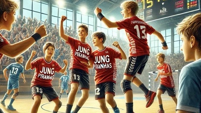 Jungpiranhas feiern nächsten Heimsieg