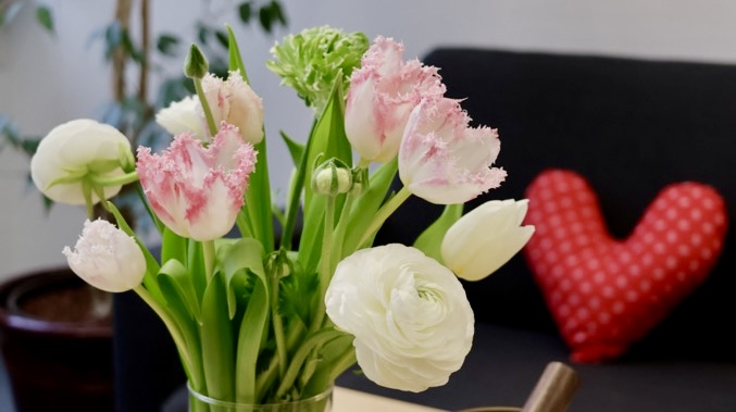 Blumen für die Palliativstation