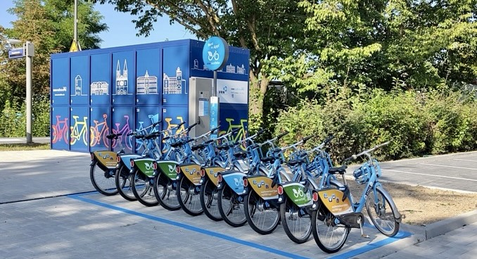 Sichere Abstellmöglichkeit für Fahrräder