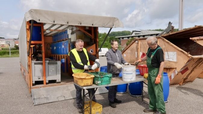 Das Schadstoffmobil macht Station