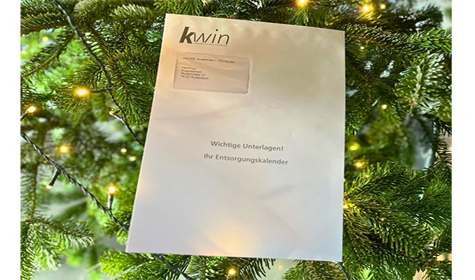 KWiN verteilt Abfallkalender 2026