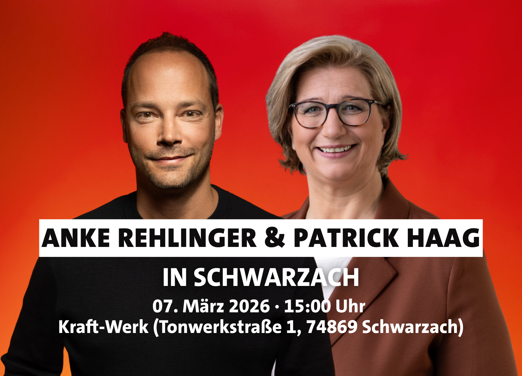 Wahlkampfabschluss mit Anke Rehlinger und Patrick Haag 2026 03 07 Rehlinger Schwarzach