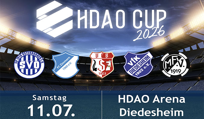 Fünf starke Vereine beim HDAO-Cup 2026 Fünf starke Vereine beim HDAO-Cup 2026