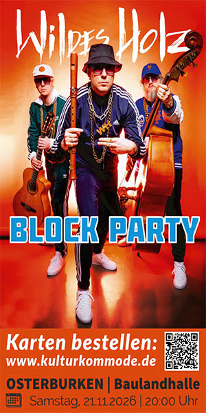Veranstaltungsplakat Block Party